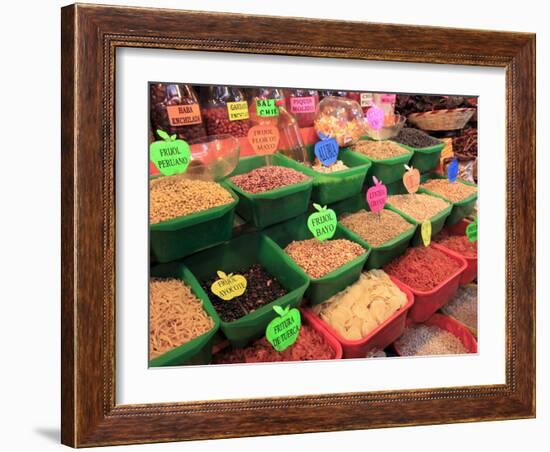 Dried Beans, Food Market, Oaxaca City, Oaxaca, Mexico, North America-Wendy Connett-Framed Photographic Print