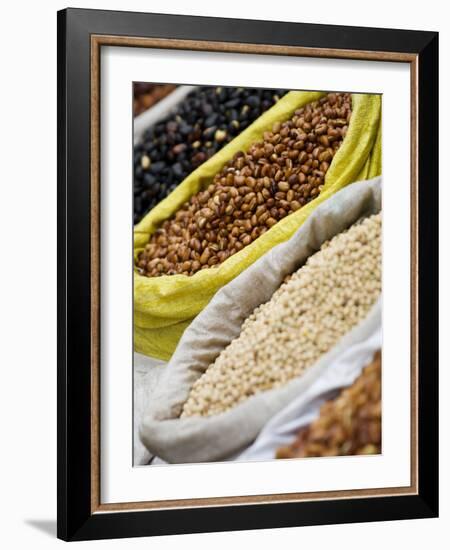 Dried Beans for Sale, Xining, Qinghai, China-Porteous Rod-Framed Photographic Print