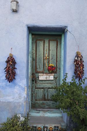 Dried Chilies Frame A Door In Tucson S Barrio Viejo Photographic