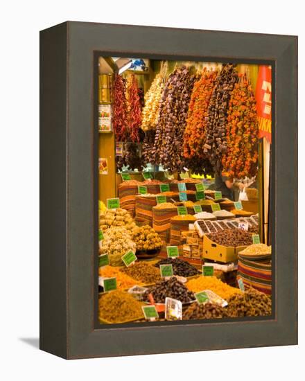 Dried Fruit and Spices for Sale, Spice Market, Istanbul, Turkey-Darrell Gulin-Framed Premier Image Canvas