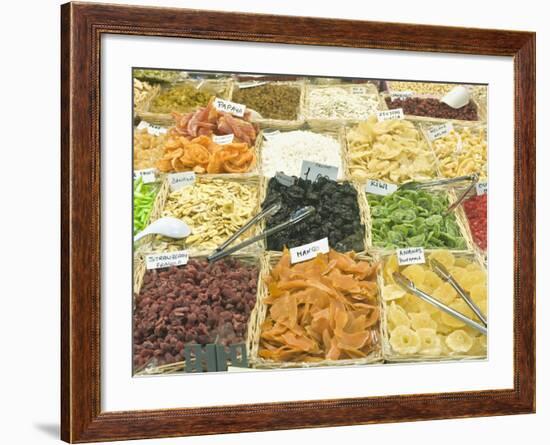 Dried Fruit for Sale at Market, Florence, Tuscany, Italy-Rob Tilley-Framed Photographic Print