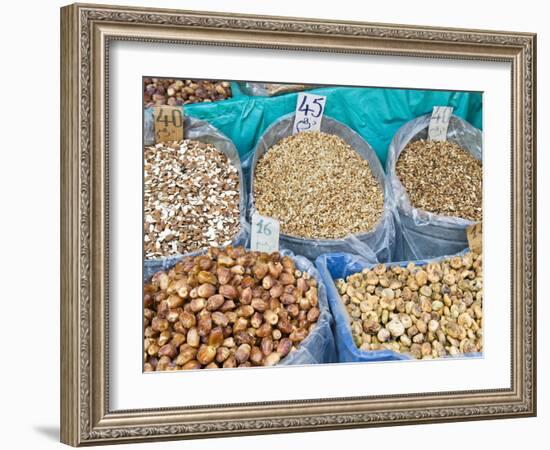 Dried Fruit For Sale, Souk in the Medina, Marrakech, Morocco, North Africa, Africa-Nico Tondini-Framed Photographic Print