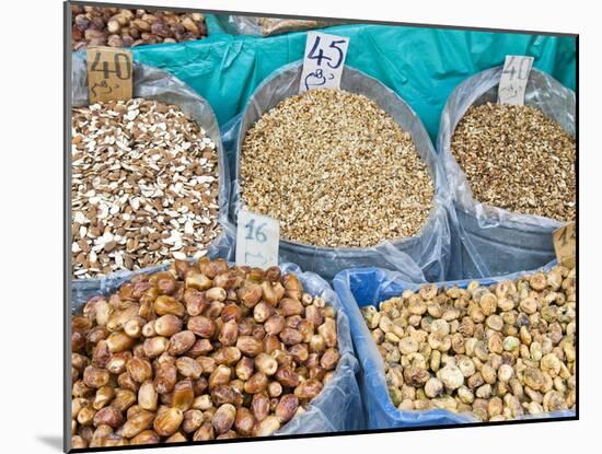 Dried Fruit For Sale, Souk in the Medina, Marrakech, Morocco, North Africa, Africa-Nico Tondini-Mounted Photographic Print