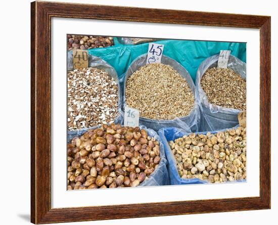 Dried Fruit For Sale, Souk in the Medina, Marrakech, Morocco, North Africa, Africa-Nico Tondini-Framed Photographic Print