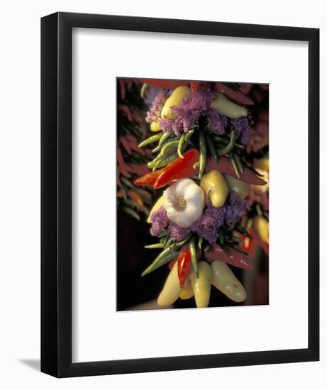 Dried Jalepeno Peppers and Garlic at Pike Place Market, Seattle, Washington, USA-Merrill Images-Framed Photographic Print