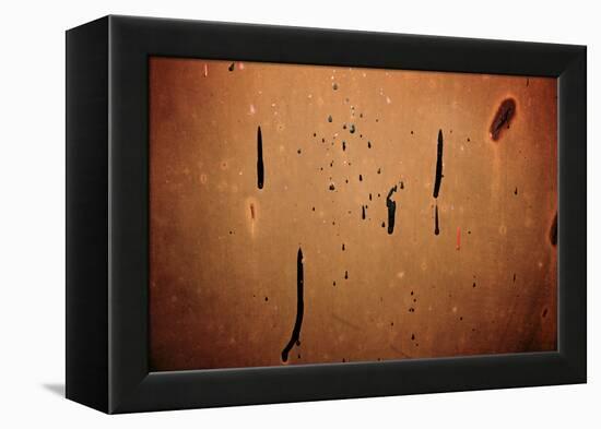 Dried Paint on a Rusted Door-null-Framed Stretched Canvas