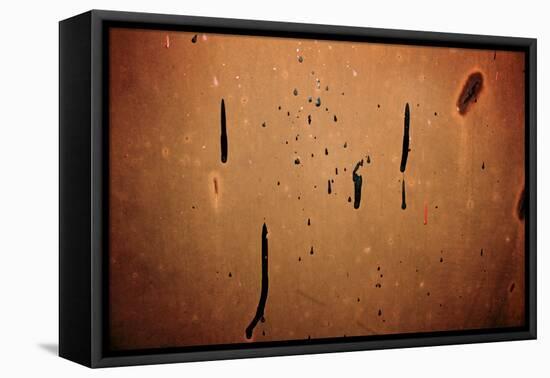 Dried Paint on a Rusted Door-null-Framed Stretched Canvas