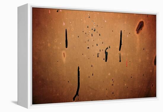 Dried Paint on a Rusted Door-null-Framed Stretched Canvas