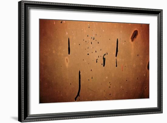 Dried Paint on a Rusted Door-null-Framed Photo