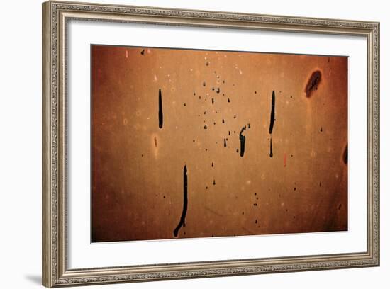 Dried Paint on a Rusted Door-null-Framed Photo