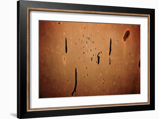 Dried Paint on a Rusted Door-null-Framed Photo