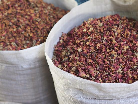 Dried Rose Petals For Sale In The Spice Souk Deira Dubai United Arab Emirates Middle East Photographic Print Amanda Hall Art Com