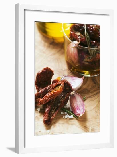 Dried Tomatoes, Rosemary, Garlic, Salt and Olive Oil-Foodcollection-Framed Photographic Print