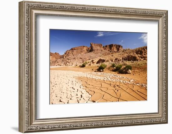 Dried up river bed in the Anti Atlas mountains of Morocco, North Africa-Ashley Cooper-Framed Photographic Print