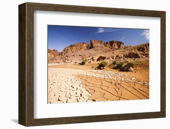 Dried up river bed in the Anti Atlas mountains of Morocco, North Africa-Ashley Cooper-Framed Photographic Print