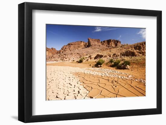 Dried up river bed in the Anti Atlas mountains of Morocco, North Africa-Ashley Cooper-Framed Photographic Print