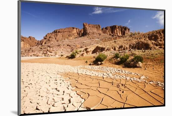Dried up river bed in the Anti Atlas mountains of Morocco, North Africa-Ashley Cooper-Mounted Photographic Print