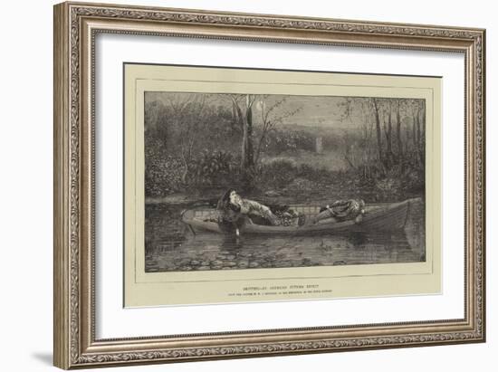 Drifting, an American Autumn Effect-William John Hennessy-Framed Giclee Print