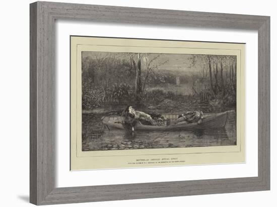 Drifting, an American Autumn Effect-William John Hennessy-Framed Giclee Print