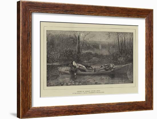 Drifting, an American Autumn Effect-William John Hennessy-Framed Giclee Print