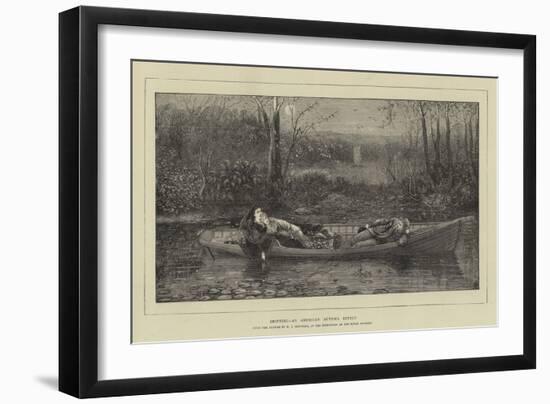 Drifting, an American Autumn Effect-William John Hennessy-Framed Giclee Print