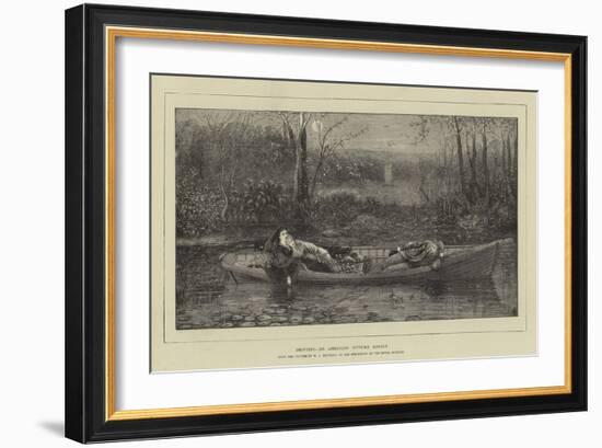 Drifting, an American Autumn Effect-William John Hennessy-Framed Giclee Print