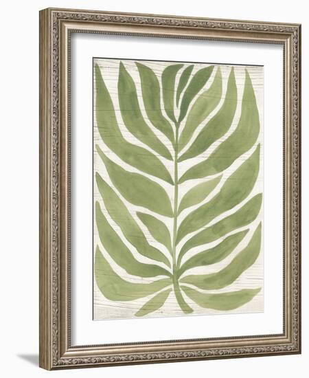 Driftwood Palm Leaf I-June Vess-Framed Art Print