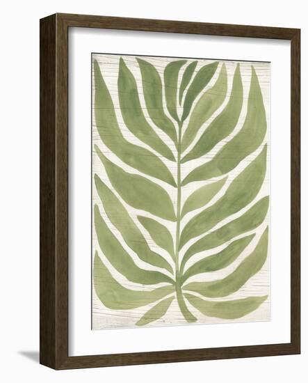 Driftwood Palm Leaf I-June Vess-Framed Art Print