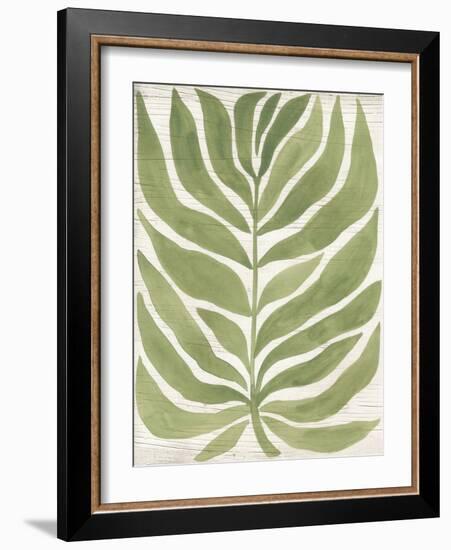 Driftwood Palm Leaf I-June Vess-Framed Art Print