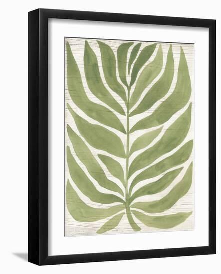 Driftwood Palm Leaf I-June Vess-Framed Art Print