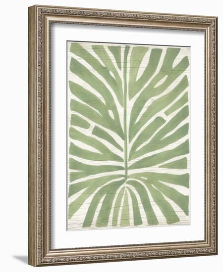 Driftwood Palm Leaf III-June Vess-Framed Art Print