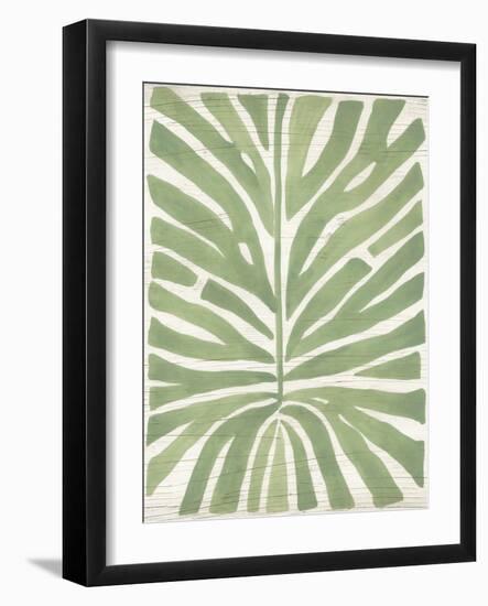 Driftwood Palm Leaf III-June Vess-Framed Art Print