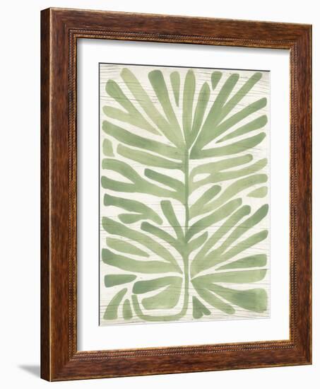 Driftwood Palm Leaf IV-June Vess-Framed Art Print