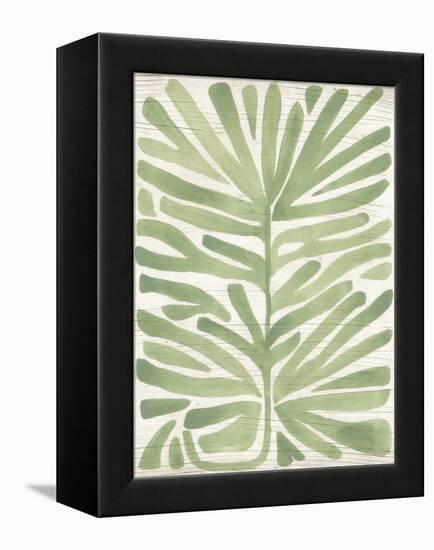 Driftwood Palm Leaf IV-June Vess-Framed Stretched Canvas