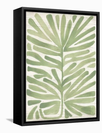 Driftwood Palm Leaf IV-June Vess-Framed Stretched Canvas