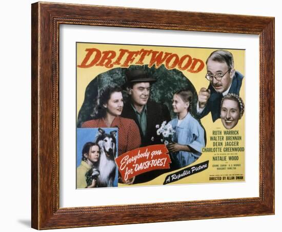 Driftwood, Ruth Warrick, Dean Jagger, Natalie Wood, Walter Brennan, Charlotte Greenwood, 1947-null-Framed Photo