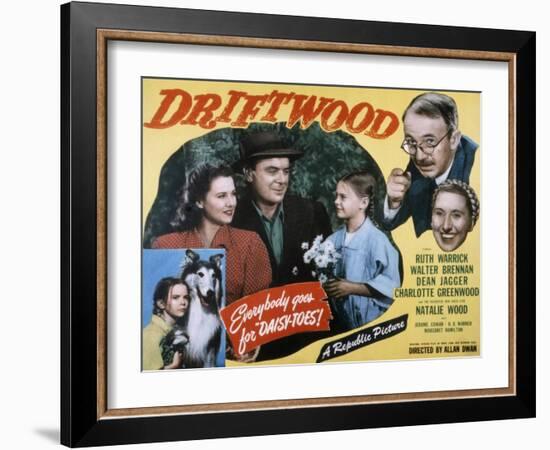 Driftwood, Ruth Warrick, Dean Jagger, Natalie Wood, Walter Brennan, Charlotte Greenwood, 1947-null-Framed Photo