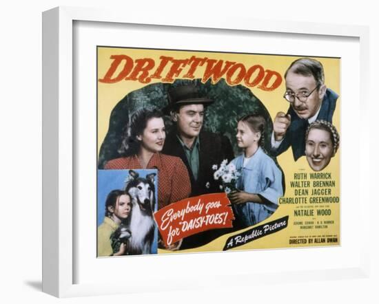 Driftwood, Ruth Warrick, Dean Jagger, Natalie Wood, Walter Brennan, Charlotte Greenwood, 1947-null-Framed Photo