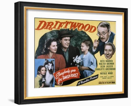 Driftwood, Ruth Warrick, Dean Jagger, Natalie Wood, Walter Brennan, Charlotte Greenwood, 1947-null-Framed Photo