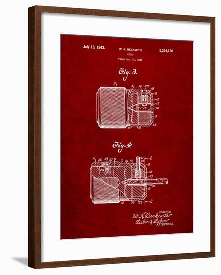 Drill Chuck 1943 Patent-Cole Borders-Framed Art Print