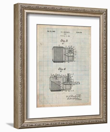 Drill Chuck 1943 Patent-Cole Borders-Framed Art Print
