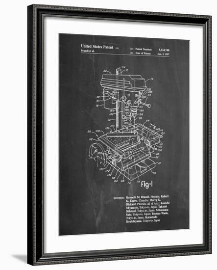 Drill Press Patent-Cole Borders-Framed Art Print