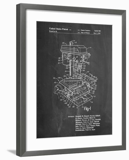 Drill Press Patent-Cole Borders-Framed Art Print