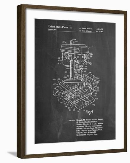 Drill Press Patent-Cole Borders-Framed Art Print