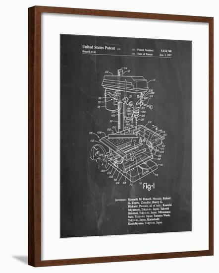 Drill Press Patent-Cole Borders-Framed Art Print