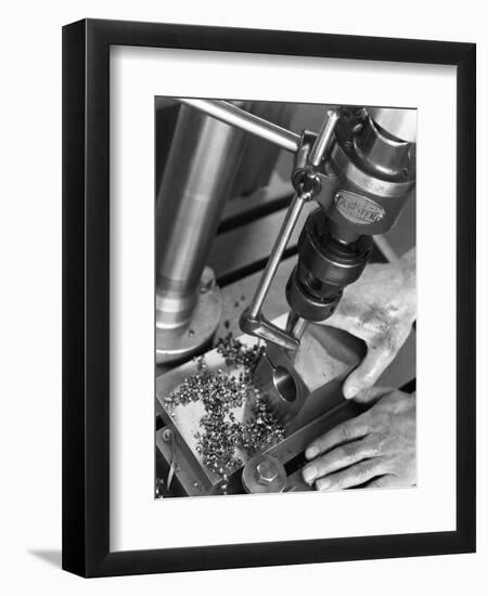 Drill Press, Sheffield, South Yorkshire, 1965-Michael Walters-Framed Photographic Print