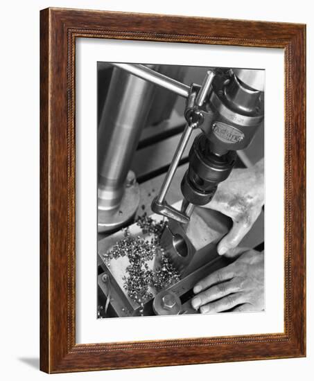 Drill Press, Sheffield, South Yorkshire, 1965-Michael Walters-Framed Photographic Print