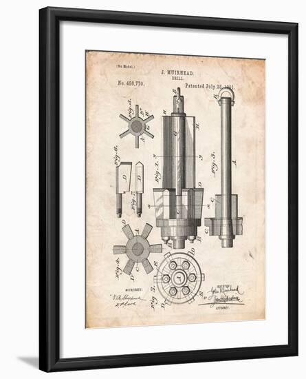 Drill Tool Patent-Cole Borders-Framed Art Print