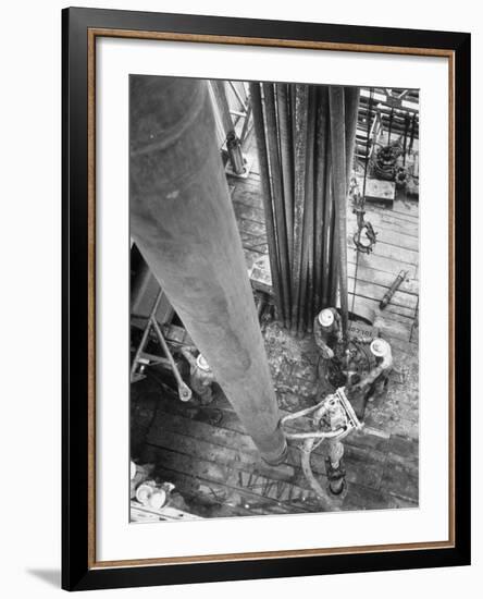Drilling Rig of Freeport Sulphur Co-null-Framed Photographic Print