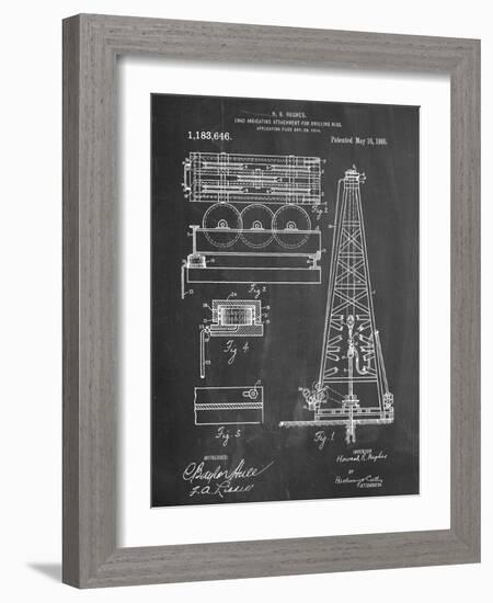 Drilling Rig Patent-null-Framed Art Print